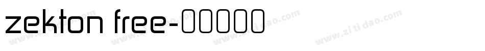 zekton free字体转换